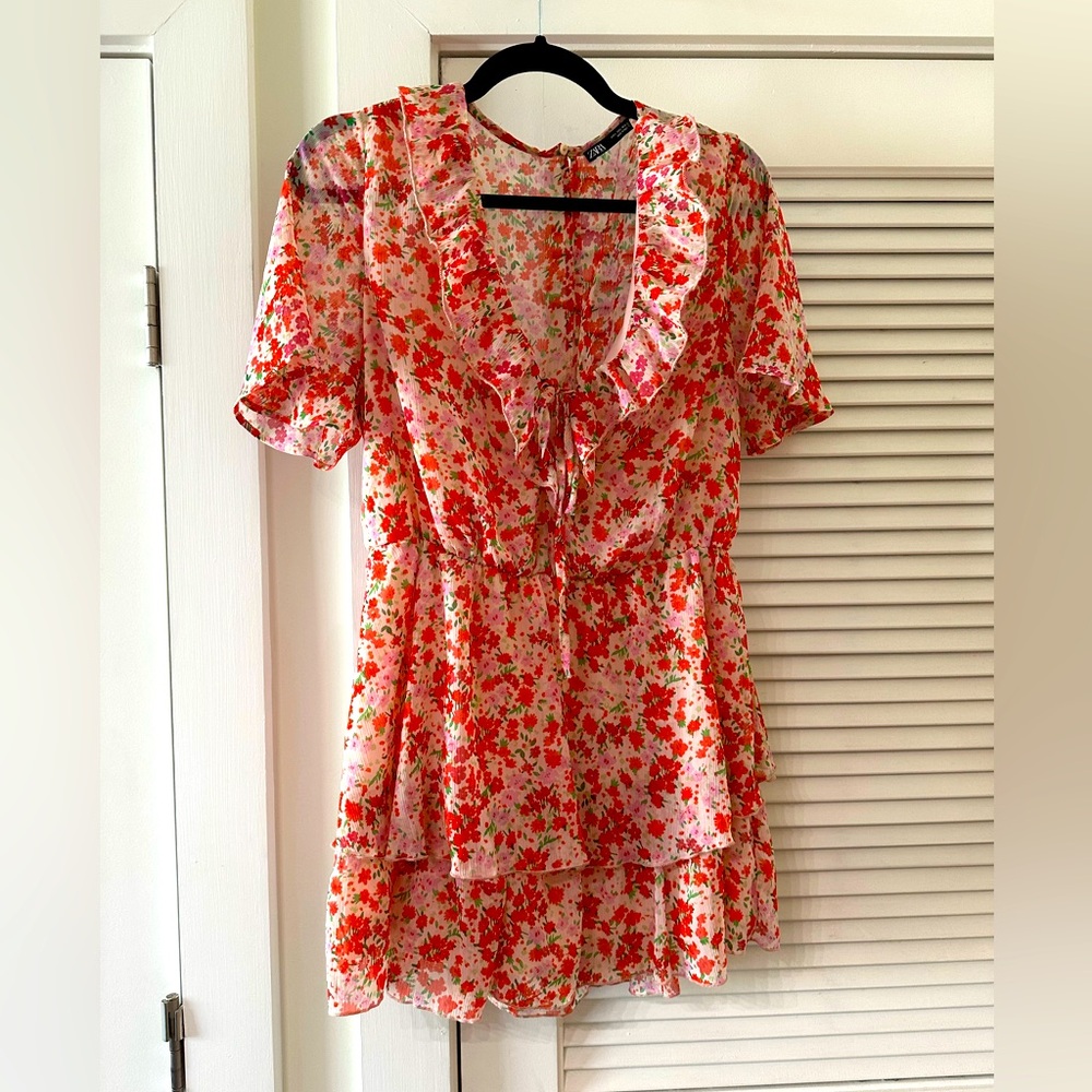 Zara Floral Dress Size L